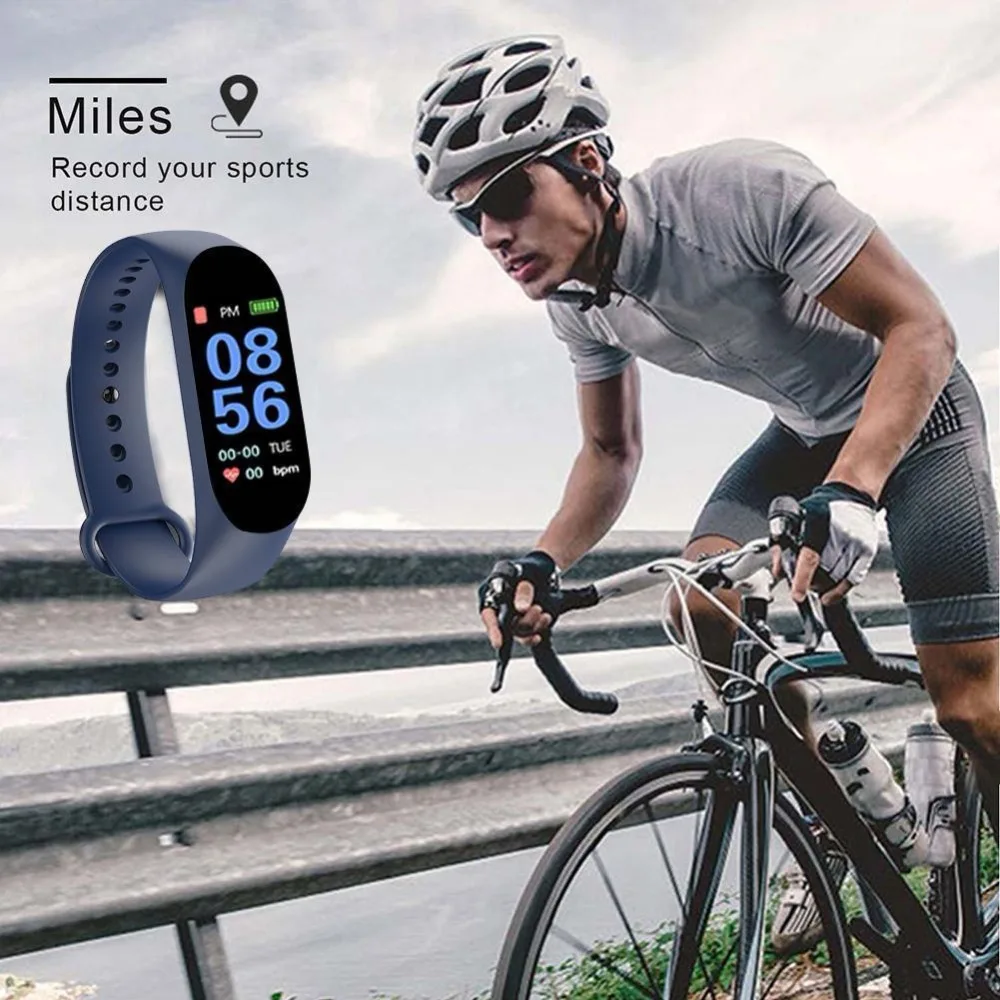 Цветной экран Смарт часы Спорт Фитнес браслет IP68 Водонепроницаемый кровяное давление кислородный трекер активности для мужчин и женщин часы