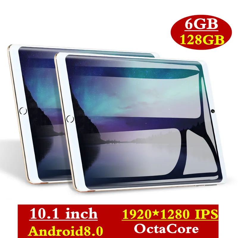 Super Tempered 2.5D Glass 10.1 inch tablet Android 8.0 Octa Core 6GB RAM 128GB ROM 8 Cores 1920*1280 IPS Screen Tablets 10.1 Super Tempered 2.5D Glass 10.1 inch tablet Android 8.0 Octa Core 6GB RAM 128GB ROM 8 Cores 1920*1280 IPS Screen Tablets 10.1