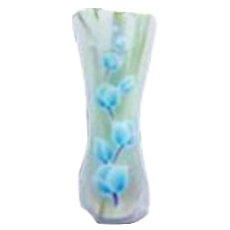 1pc Environmentally Friendly Collapsible Vase Plastic Transparent