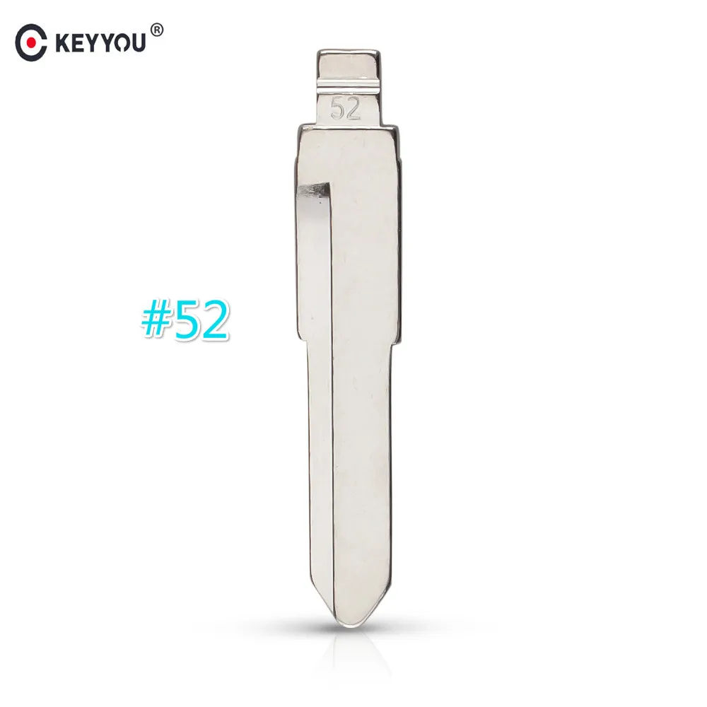 

KEYYOU 10pcs/lot Metal Blank Uncut Flip KD Remote Key Blade Type #52 for Suzuki Swift NO. 52 Blade