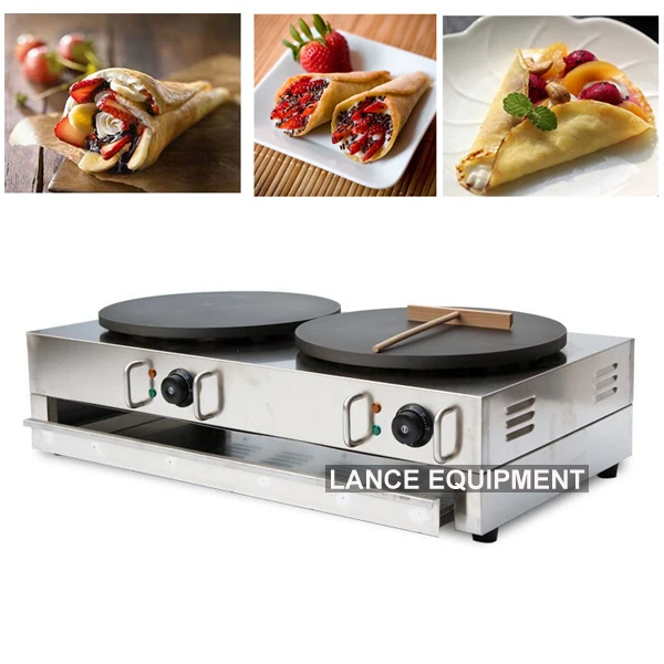 110v/220v Double Pancake Maker/crepe Pancake Maker Waffle, Doughnut