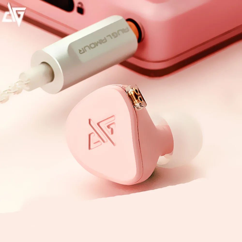 Auglamour F300 Динамический драйвер HiFi металлический музыкальный монитор спортивные