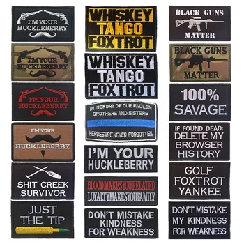 

Cool Slogan Embroidery Patch Armband Badge Military Decorative Sewing Applique Embellishment Morale Tactical Patches