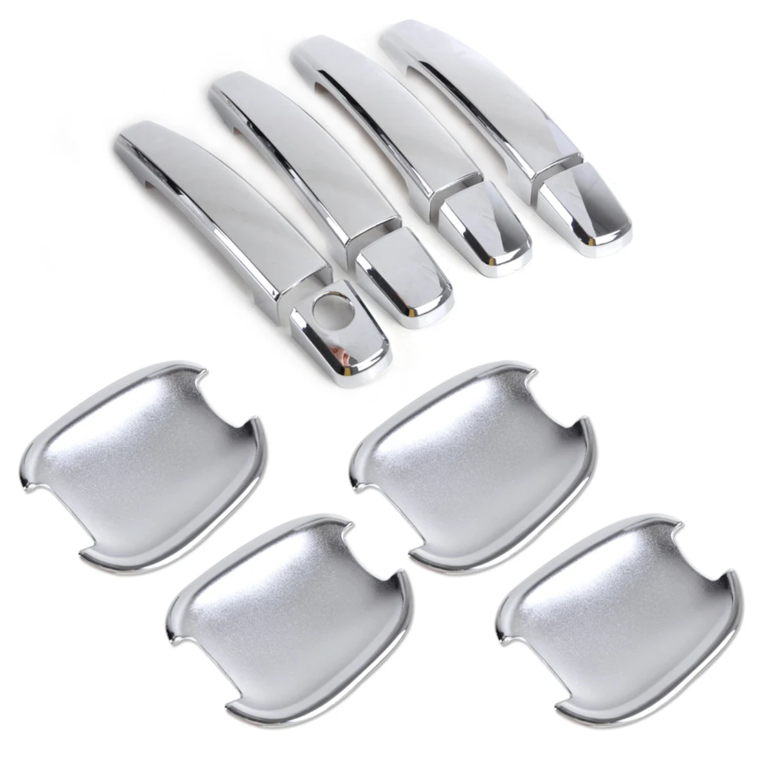 

CITALL Car Styling ABS Chrome Door Handle Cover Sticker + Cup Bowl Trim Kit for Buick Holden Chevrolet Cruze Camaro Captiva