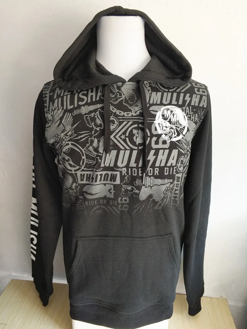 

Men's Motorcycle MX Linked Pullover Hoodie Sweatshirt USA Size S-5XL