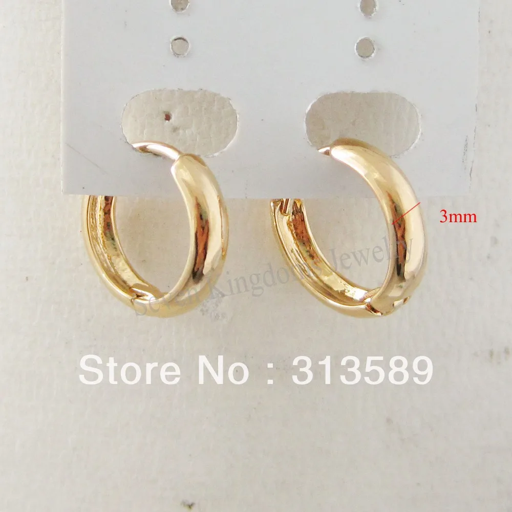 Min Order 10 Can Mix Design Cute Plain 24k Yellow Gold Gp Solid Min Order 10 Can Mix Design Cute Plain 24k Yellow Gold Gp Solid Filloverlay Huggie Hoop 0 47 12 Earring Great Gift In Earrings From Jewelry