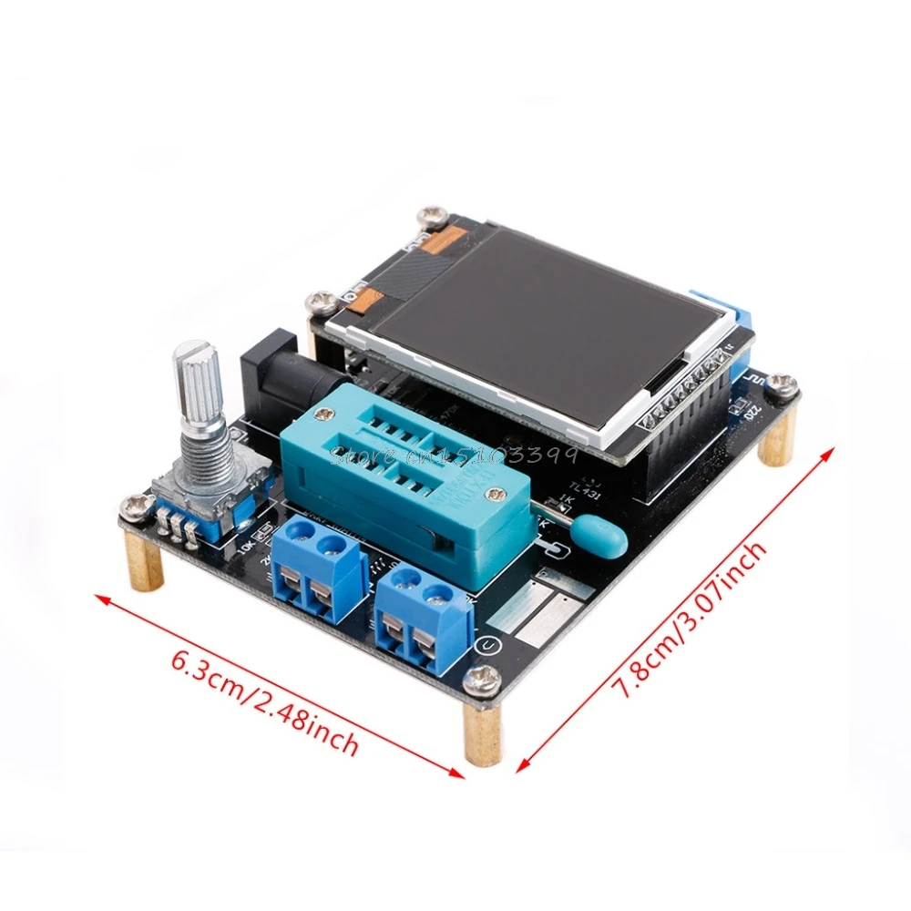 M328 DIY Транзистор тестер LCR диод емкость ESR метр pwm генератор сигналов электрические инструменты Прямая поставка