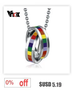 Vnox вращающийся счетчик кольцо для Для женщин Радуга стразами Нержавеющая сталь США Размеры