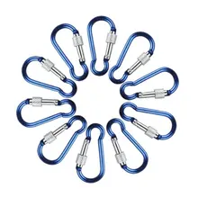 LGFM-10 х Алюминиевый сплав S Карабин Крюк Застежка крючок соединитель синий