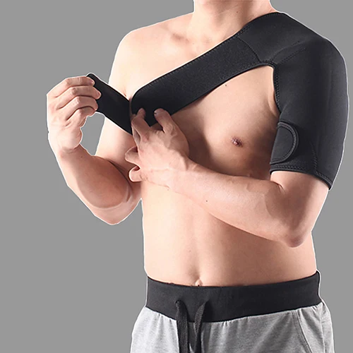 Регулируемый мужской женский поддерживающий ремень для левого плеча, спортивный защитный пояс, повязка на суставы, облегчение боли