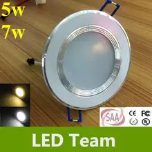 30 p / lot с высокой мощностью из светодиодов светильник 5 W 7 W светодиодные AC85-265V 50 HZ из светодиодов вниз фары тёплый белый эффективным лёгкие лампы CE