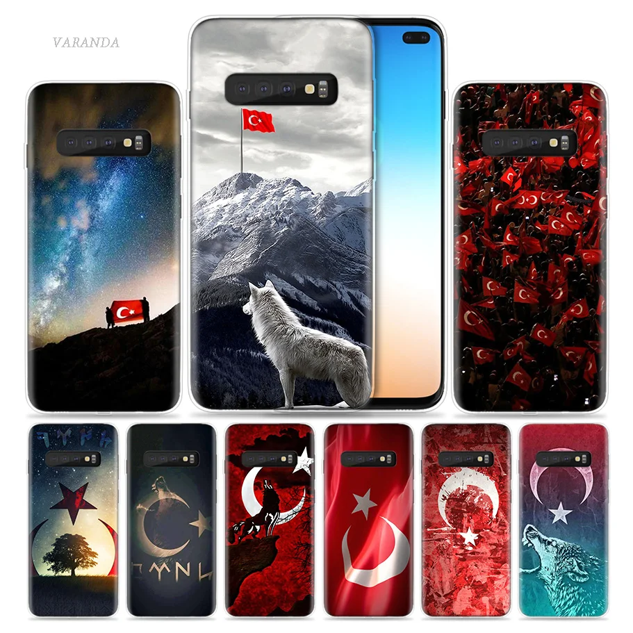 

Turkey Flag Case for Samsung Galaxy S8 S9 S10 5G S10e S7 Note 8 9 10 J4 J6 Plus J5 J8 2018 J3 Silicone Wolf Cas Phone Bags Bolso