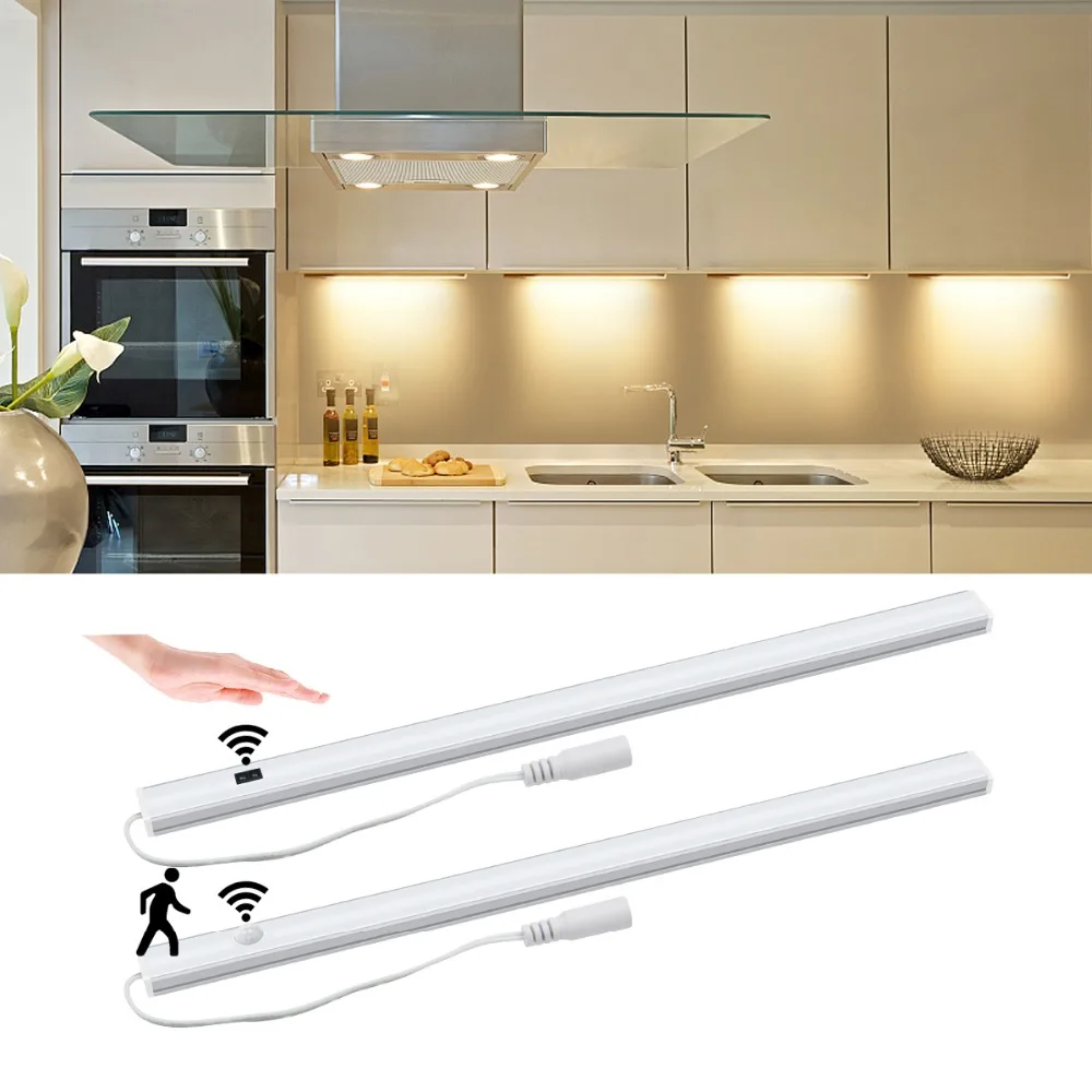 

Smart Hand Sweep Wave / PIR Motion Sensor Night light 12V LED Bar lamp For Kitchen Cabinet Wardrobe Decoration 30CM 40CM 50CM