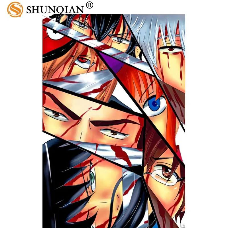 Новое поступление плакат gintama мультяшный Шелковый персонализированные Плакаты