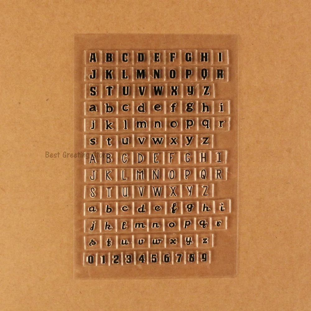 clear alphabet stamp silicone letter stamps for scrapbook