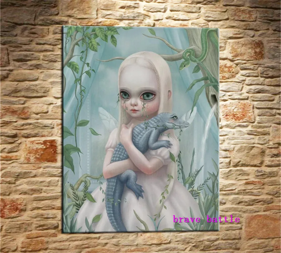 

Mark Ryden Childish Strange Dark World Canvas Painting Living Room Bedroom Home Decor Modern Mural Art Oil Painting #165
