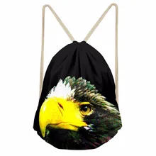 Noisydesigns Drawstring Bag Beautiful bird Travel Sport Bags Cinch Sackback Cool Boy Girls Small Backpack Soft