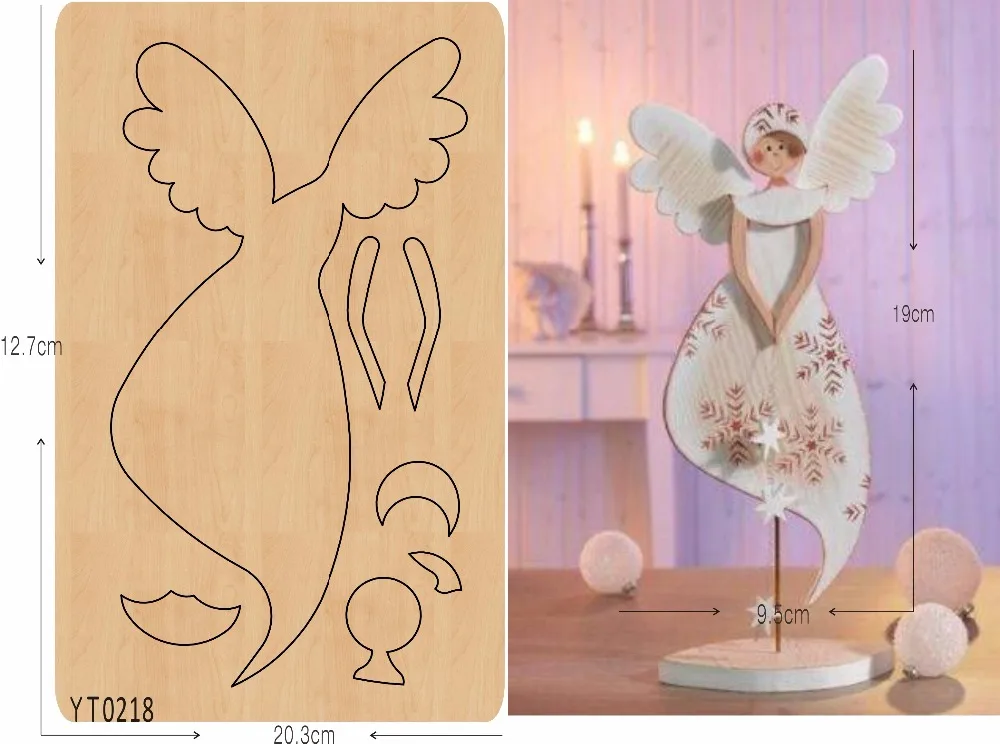 

Angel of beauty DIY wooden die/cutting tool die/ Scrapbook mold/YT0218