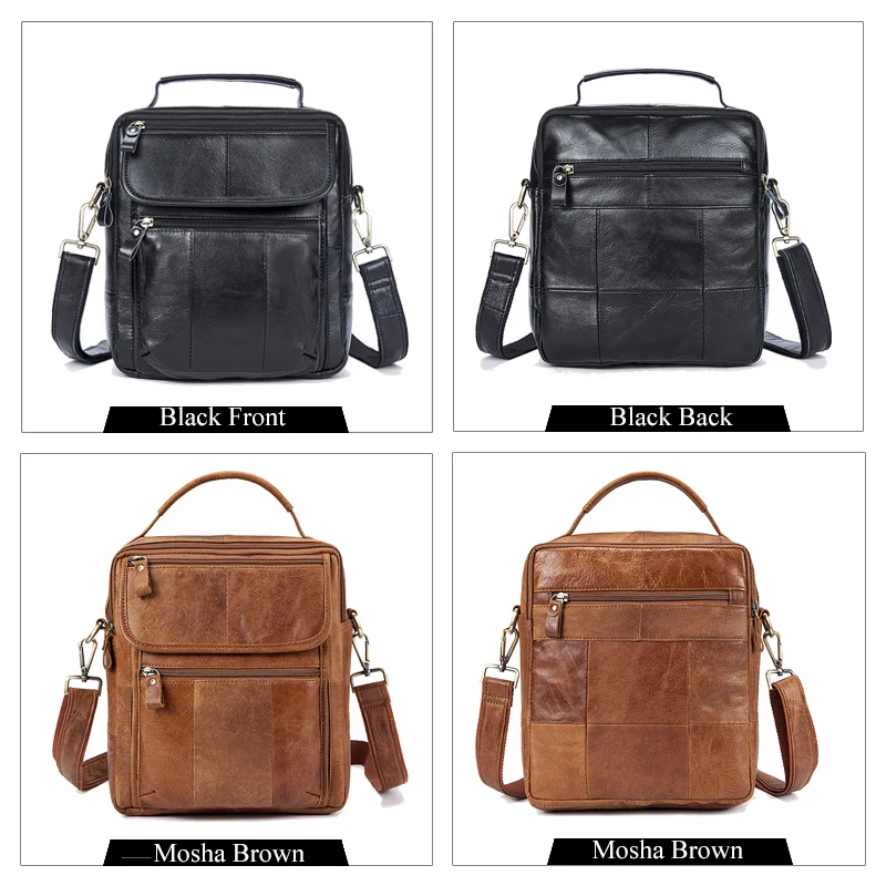 de couro dos homens bolsa Abacamento / Decoração : Nenhum