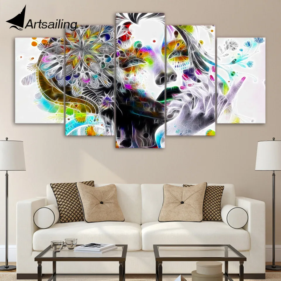 Vertikaler strand wandkunst