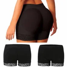 Для женщин ягодицы нижнее белье с подкладками и ягодиц после родов для придания формы телу сексуальные трусики подтягивающее ягодицы увеличитель ягодиц нейлон черный