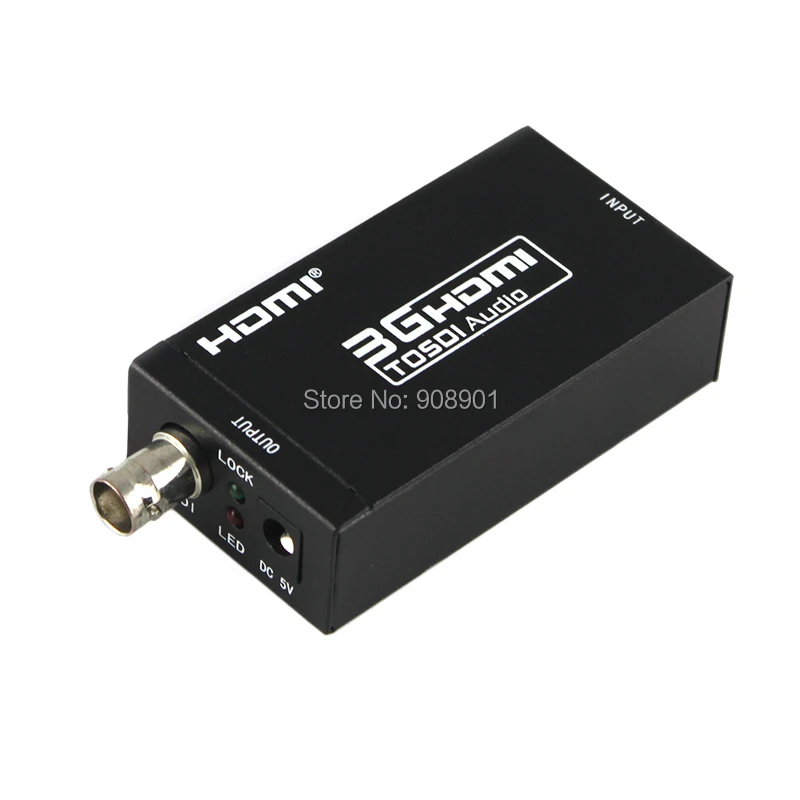 1 шт/партия Мини HDMI к SDI видео/аудио конвертер SD-SDI/HD-SDI/3G-SDI поддержка 720 p/1080 p