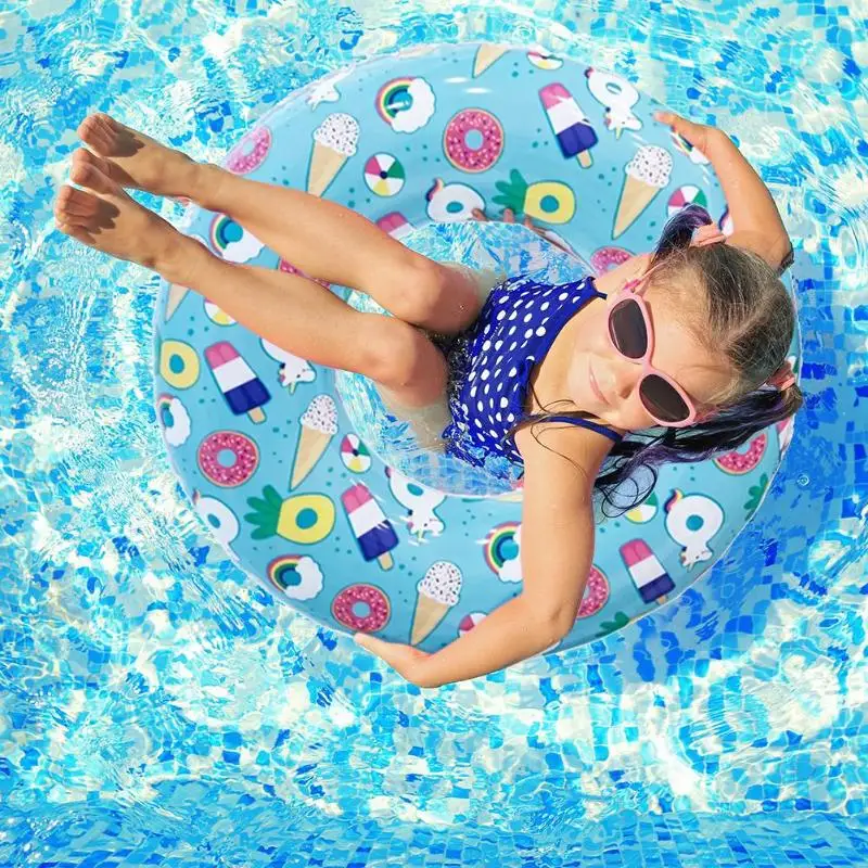 Надувной детский спасательный круг с мультяшным принтом для взрослых, бассейн, надувной круг, безопасный тренажер, аксессуары для бассейна, летняя игрушка для воды