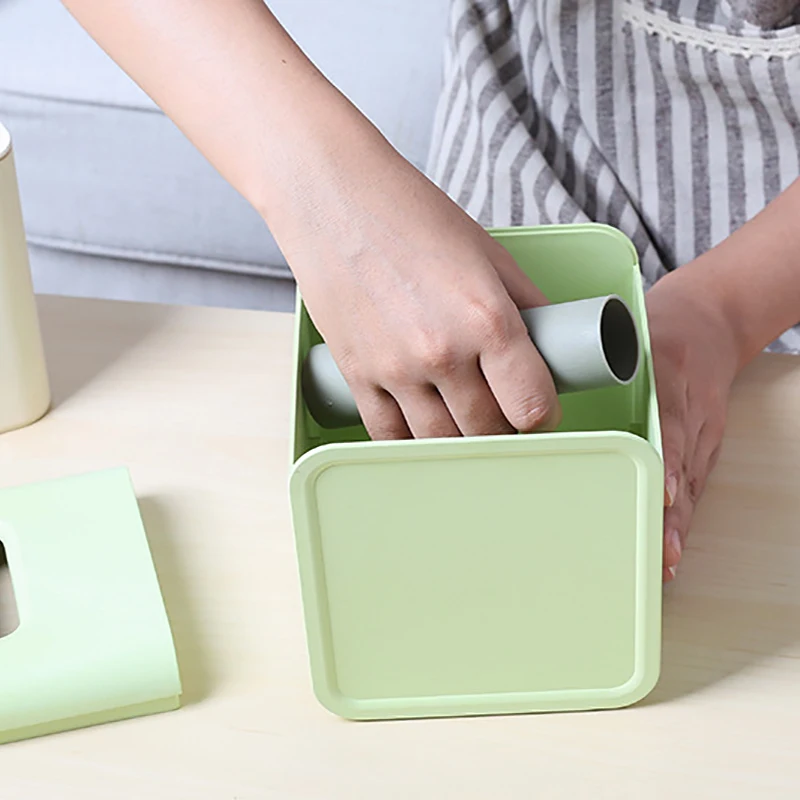 Home Kitchen Bamboo Fiber Plastic Tissue Box Napkin Holder Case Simple Stylish Roll Paper Napkins Tissue Box Home Kitchen Bamboo Fiber Plastic Tissue Box Napkin Holder Case Simple Stylish Roll Paper Napkins Tissue Box