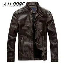 Мотоциклетные кожаные куртки для мужчин, осенне-зимняя кожаная одежда, мужские кожаные куртки, мужские деловые повседневные пальто, новая одежда