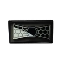 Глянцевый черный зеркальный шестиугольный клетчатый эмобссинг галстук-бабочка для мужчин и женщин, Свадебный вечерний костюм, модный аксессуар