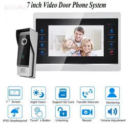 Дверная камера видео звонок Системы с Камера безопасности 1200TVL 1V1 дома вход в квартиру комплект
