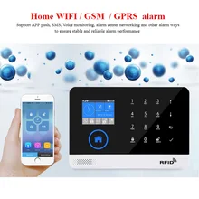 Best Offers English German Switchable Wireless Home Security WIFI GSM GPRS Alarm system APP Remote Control RFID card Arm Disarm Best Offers English German Switchable Wireless Home Security WIFI GSM GPRS Alarm system APP Remote Control RFID card Arm Disarm