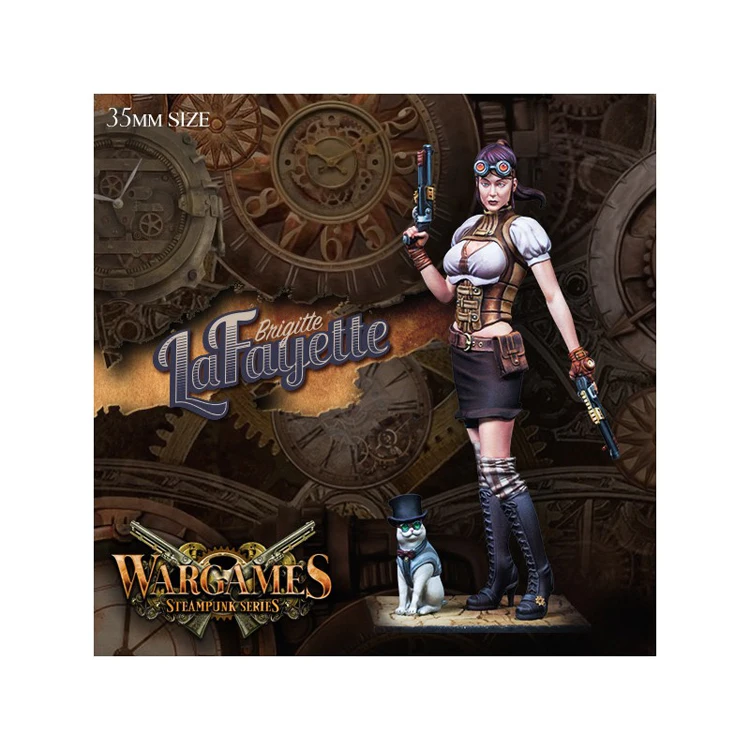 

Brigitte Lafayette 35mm, Contain cats, Resin Model figure GK, Unassembled and unpainted kit