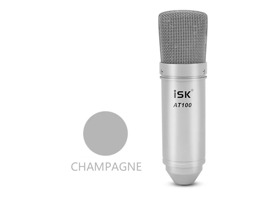 ISK AT100 микрофон конденсаторный микрофон для компьютера записи студийной производительности сети караоке с амортизатором