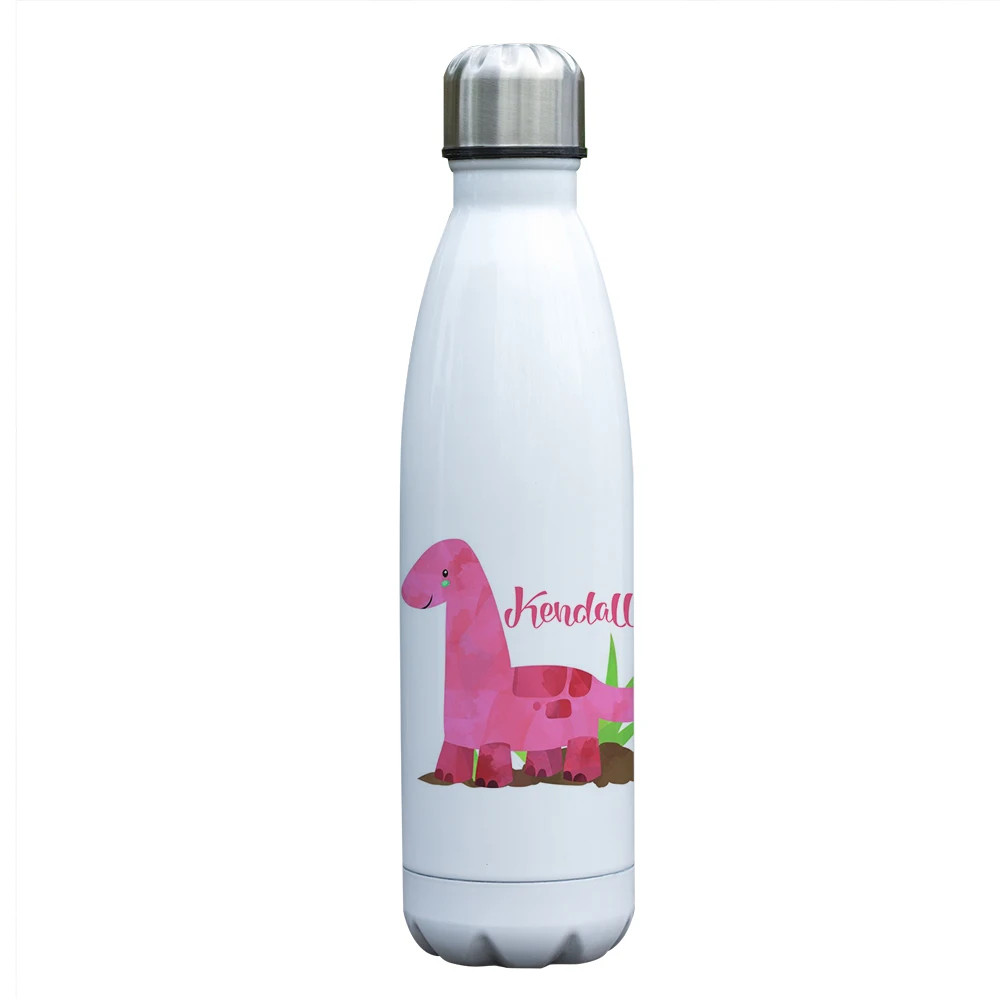 Пользовательское имя, Подарочная бутылка из нержавеющей стали, Спортивная бутылка для воды, 500 мл, Изолированный Вакуумный Термос, индивидуальный дизайн, подарок
