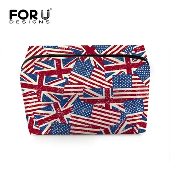 

FORUDESIGNS New Arrival Multifunction Women Cosmetic Bag Floral Printed Beautycase Folding Makeup Cosmetics Storage Box