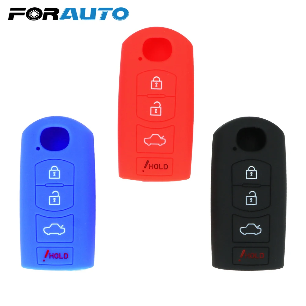 FORAUTO 4 кнопки ключа автомобиля чехол Корпус сменная часть для MAZDA 3 6 MX5 CX 5 7 9 ключи