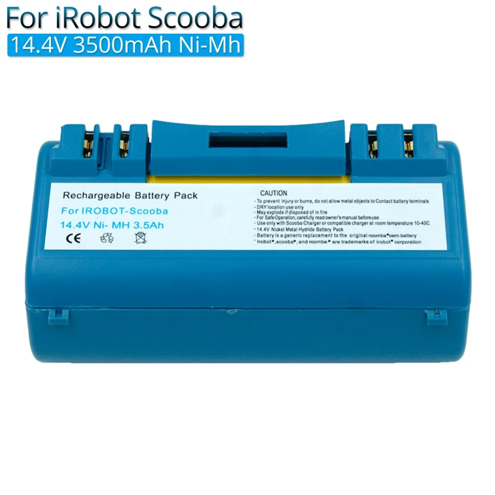 Перезаряжаемая батарея для пылесосов 14 4 В 3500 мА/ч Ni-MH iRobot Scooba Battery 330 350 380 390 34001 5900