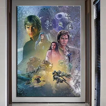 

Art Pictures HD Prints Canvas Wall 1 Piece Star Wars Paintings Home Decor Living Room Posters Framework