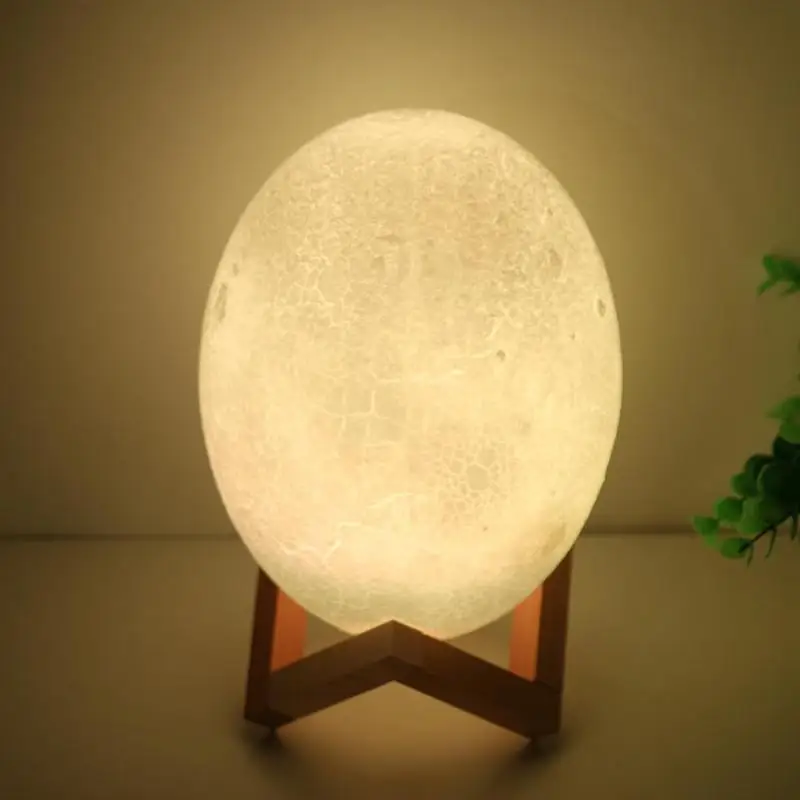 

Creative 3D Print Dinosaur Egg LED Lamp Patted Switch USB Rechargeable Home Bedroom Night Light Decoration Gifts