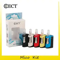 Аутентичные ECT Мико Starter Kit 350 мАч Батарея испаритель Vape ручка VV Mod для 510 тема густое масло Керамика катушки картридж распылитель