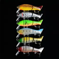 6 видов цветов гольян Рыбалка Bionic приманки Swimbait lure13.5g12cm искусственный многосекционных Моделирование приманки Рыбалка снасти