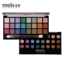 MEIS Smokey sombra de ojos 24 colores paleta de sombra de ojos paleta de maquillaje brillo pigmentado sombra de ojos brillo de polvo glamuroso MS2413