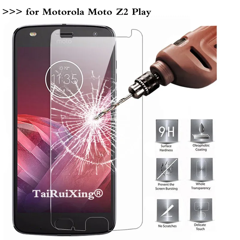 

2.5D 0.26mm 9H Tempered Glass Screen Protector For Motorola Moto Z2 Play Toughened Protective Film For Moto Z2 Play