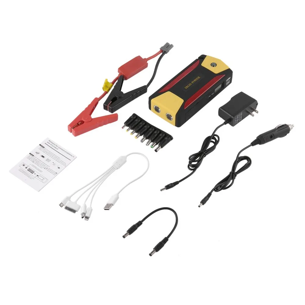 

Professional 12000mAh Car Jump Starter Battery Booster with USB Power Bank LED Flashlight for Truck Motorcycle Boat Hot New