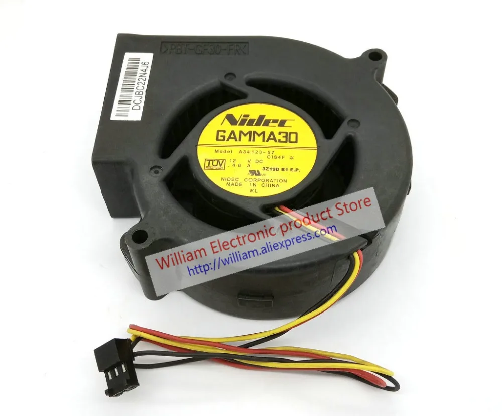 Оригинальный NIDEC GAMMA30 A34123 57 97x33 мм DC12V 0.46A 3 линии для WS C2960 C3550 переключатель ступицы