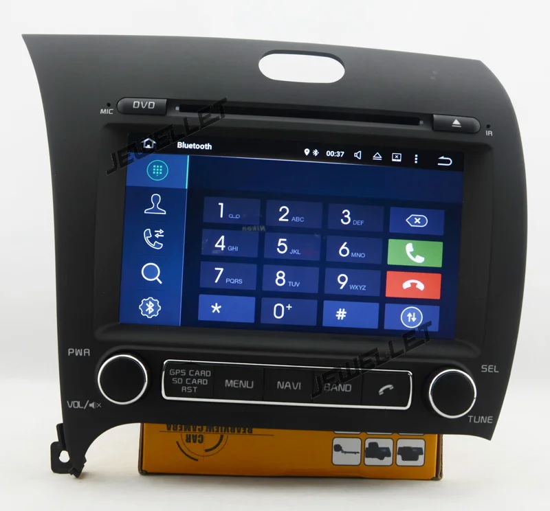 Best Quad core 1024*600 HD screen Android 9.0 Car DVD GPS radio Navigation for Kia Cerato forte 2014-2016 with 4G/Wifi DVR OBD 1080P 10