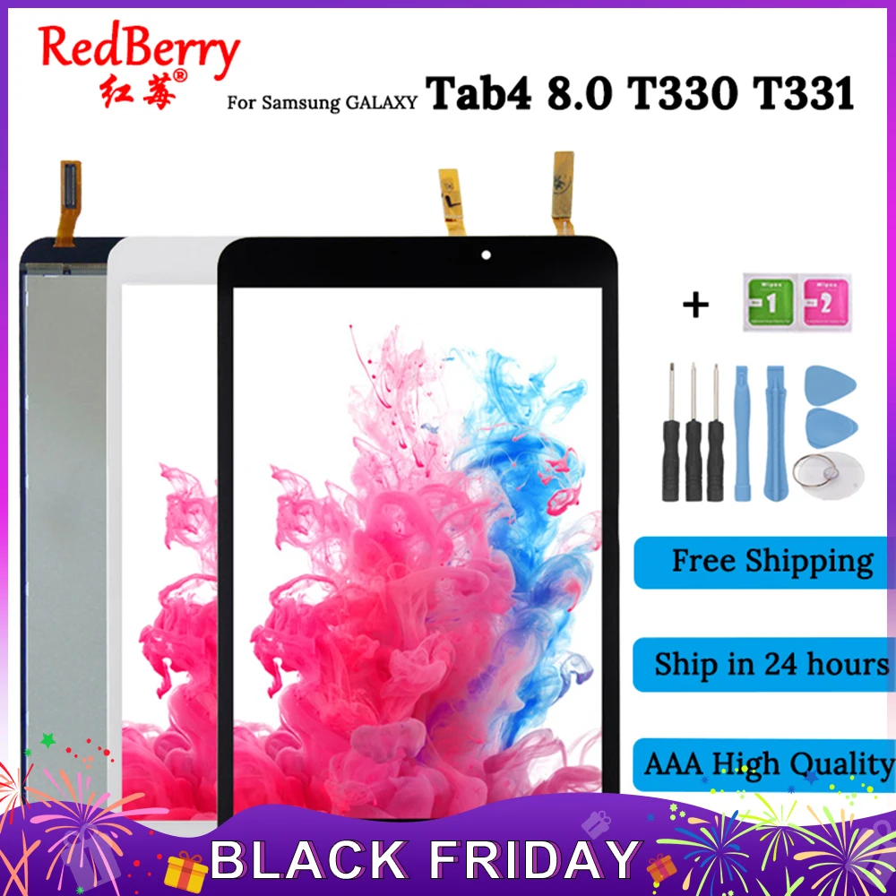 

100%Test T331 For Samsung Galaxy Tab4 8.0 T330 T331 New LCD Display and touch Panel Screen Monitor Moudle Repair Replacement