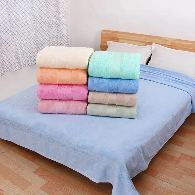 Terry Handtuch Quilt Decke Europäischen Stil Blume Form Einfarbig Weiche Decke Für Erwachsene Auf Die Bett sofa Flugzeug Reise Online
