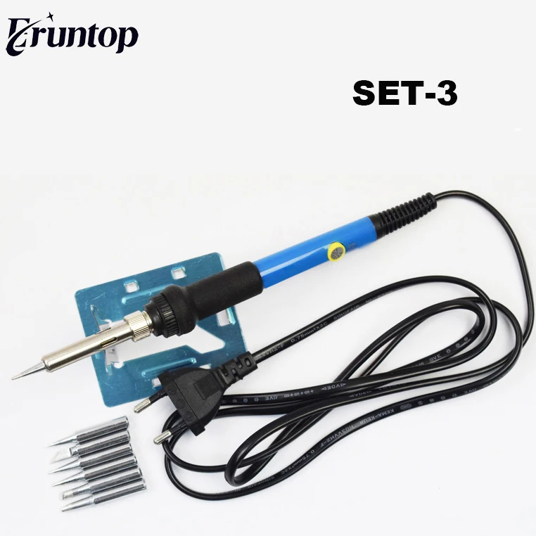 

Eruntop 110V/220V 60W Electric Soldering Irons Temperature Adjustable Electric Iron Mini Handle Heat Pencil Soldering Iron